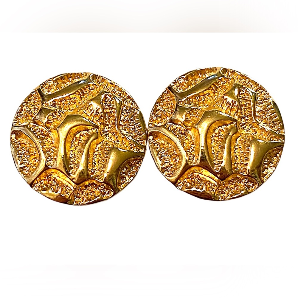 AVON Vintage Gold Modern round Clip On